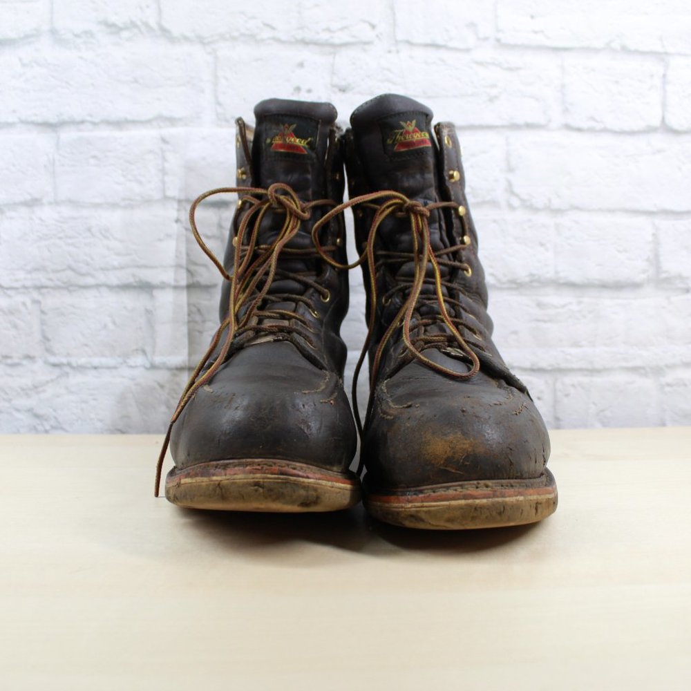 THOROGOOD Men's Extreme WP Brown Leather Wedge Wor - Picture 4 of 9